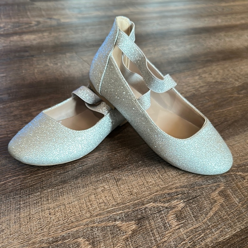 Silver dress shoes
